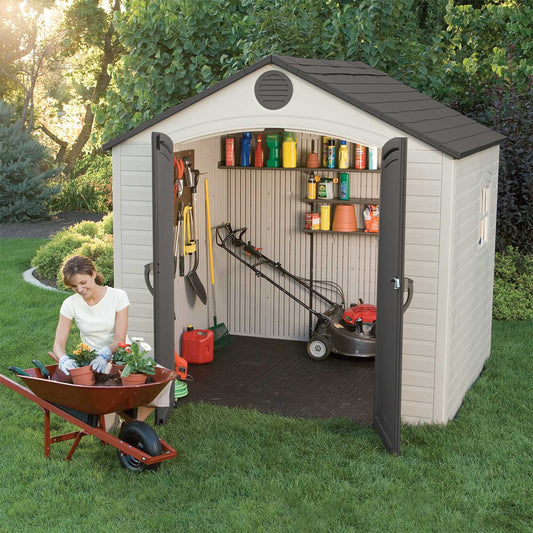 Lifetime Special Edition Heavy Duty Plastic Shed 8x5 ft