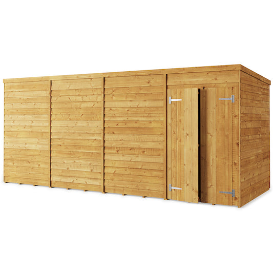 Storemore Large Overlap Pent Wooden Shed