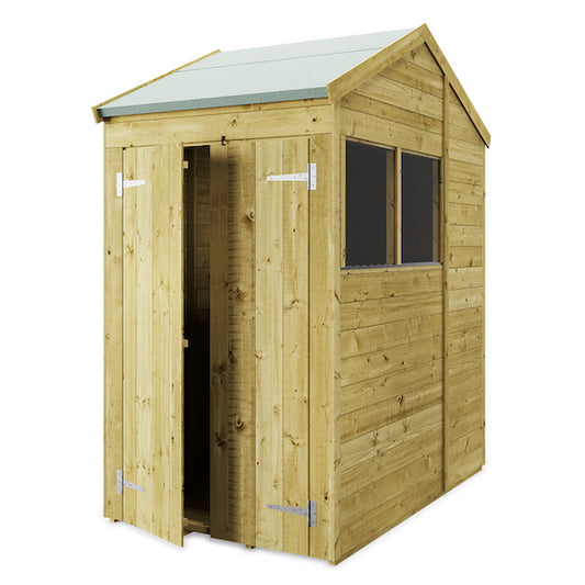 Storemore Tongue and Groove Apex Wooden Shed with Windows