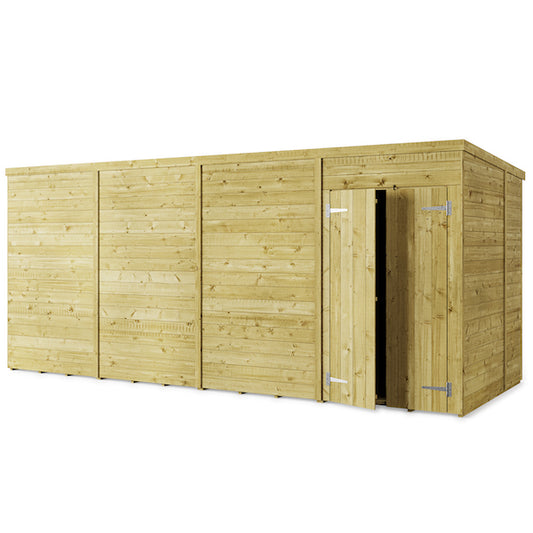 Storemore Large Pent Tongue and Groove Wooden Shed