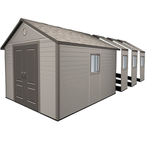 Lifetime Single Entrance Plastic Shed 11 x 26ft