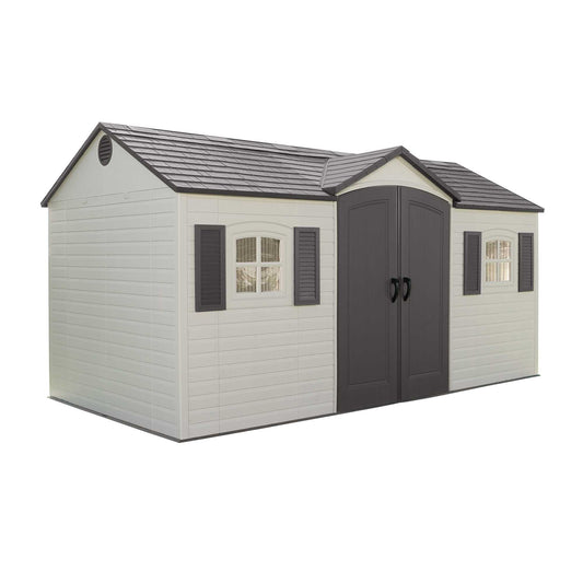 Lifetime Heavy Duty Single Entrance Plastic Shed 15x8ft