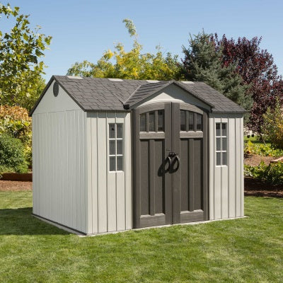 Lifetime Heavy Duty Single Entrance Plastic Shed 10x8ft