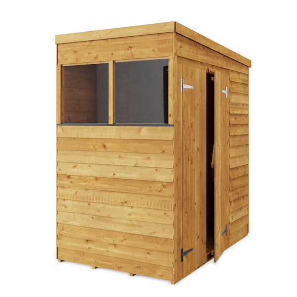 Storemore Overlap Pent Wooden Shed with Windows