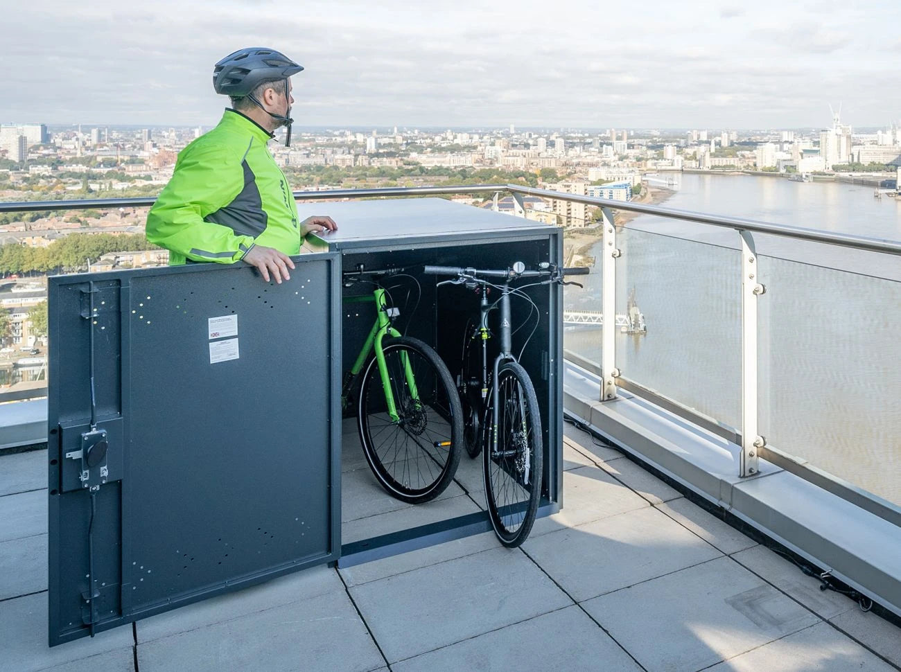 Asgard Metal Twin Bike Shelter 6.3 x 2.11ft 2 Bike Storage